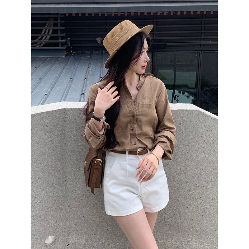 High-Waisted Loose Trendy Shorts