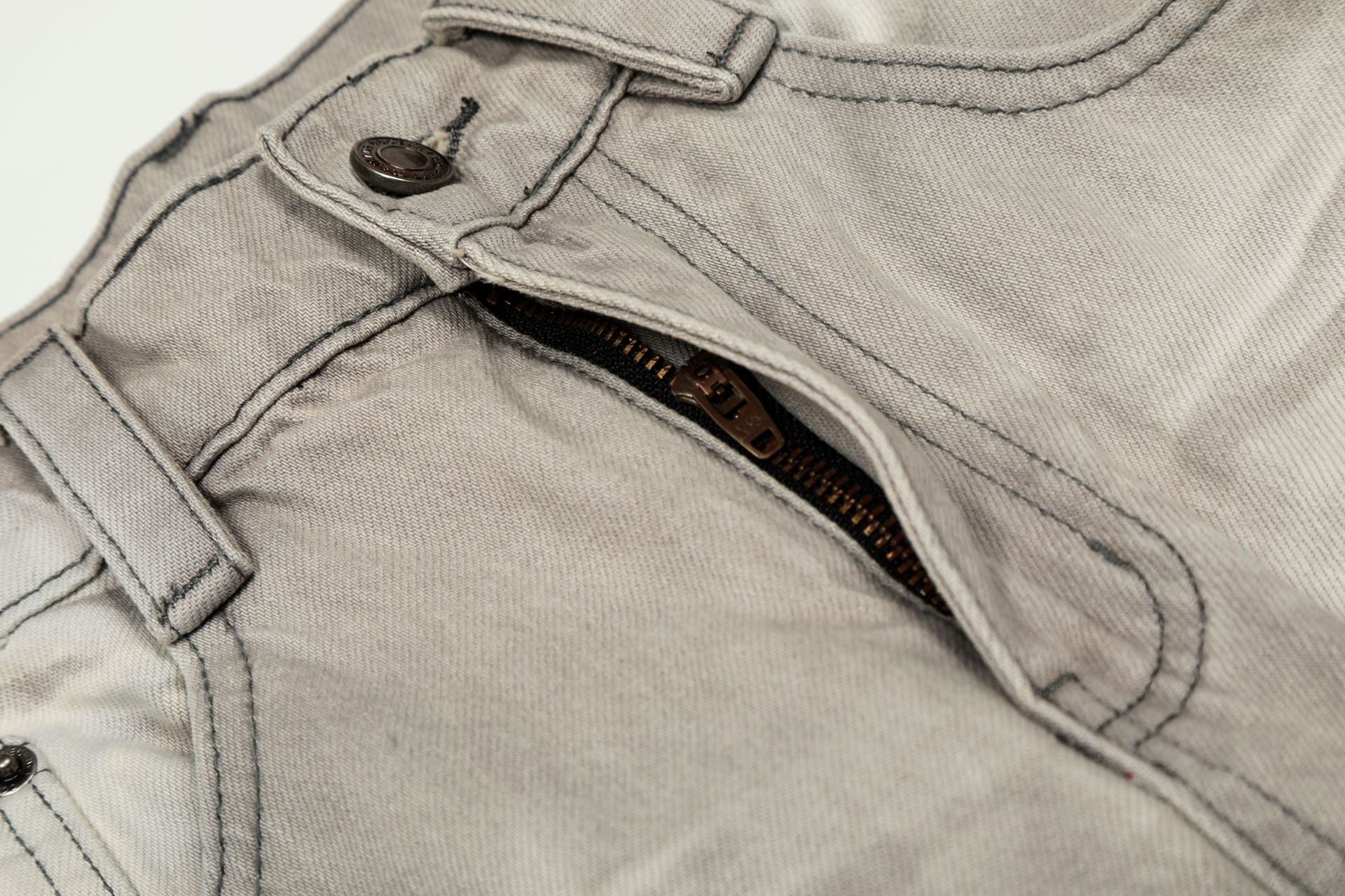 Washed Whiskers Wide Leg Denim Jeans
