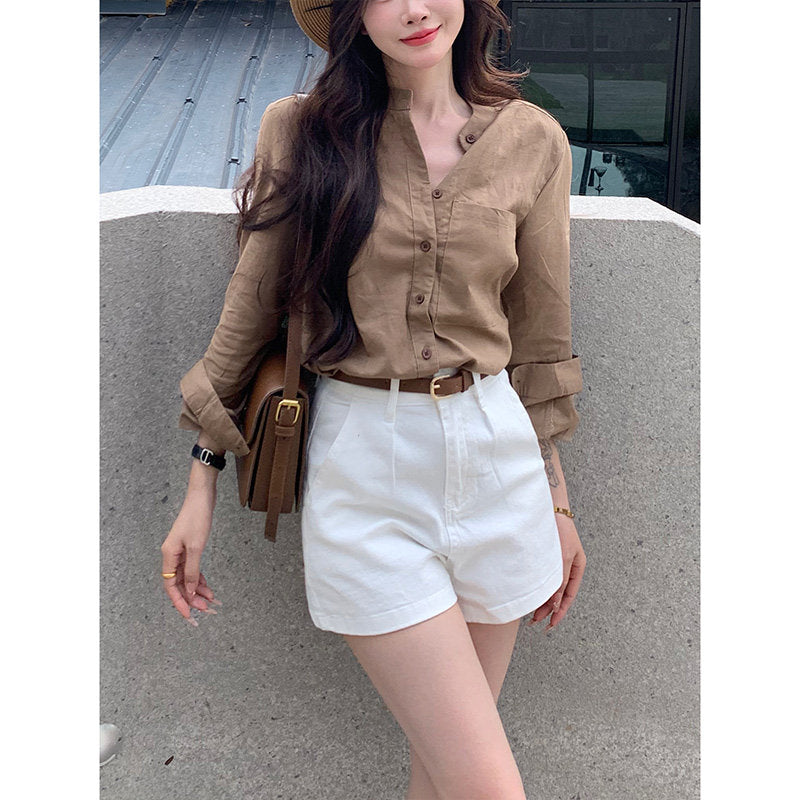 High-Waisted Loose Trendy Shorts