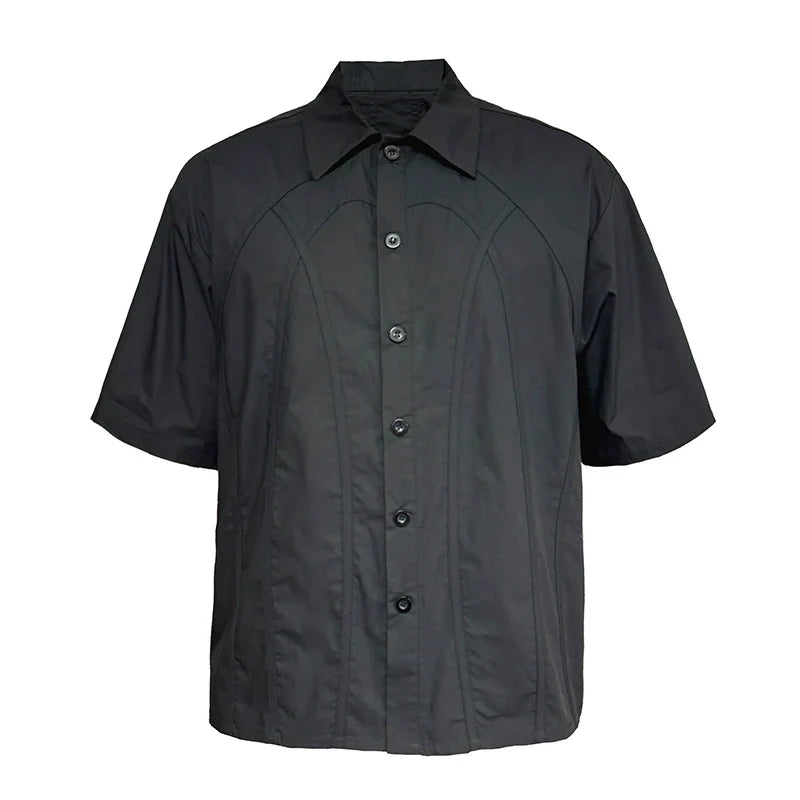 Camicia a maniche corte in puro cotone