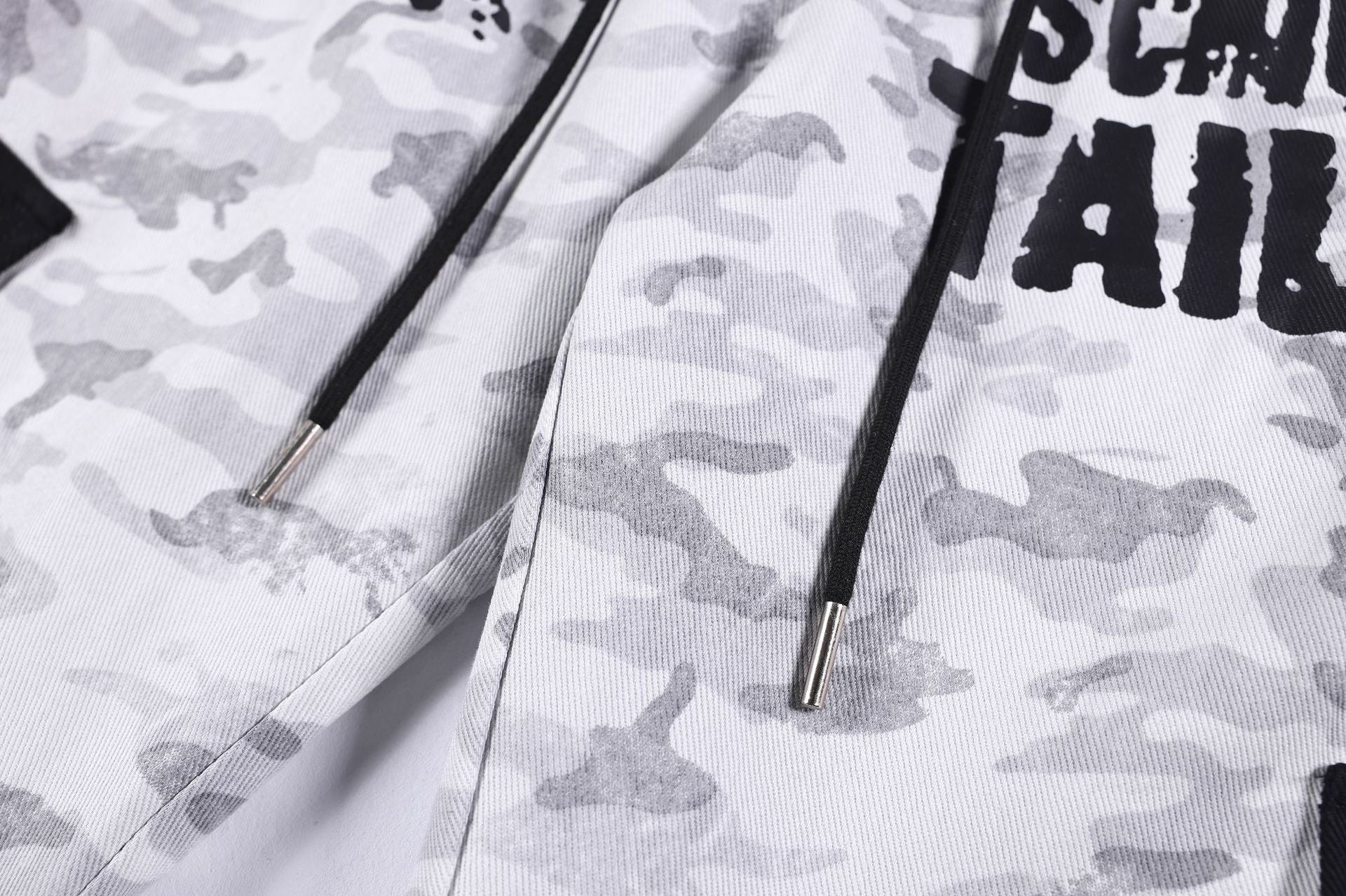 Camouflage Letter Print Cargo Pants