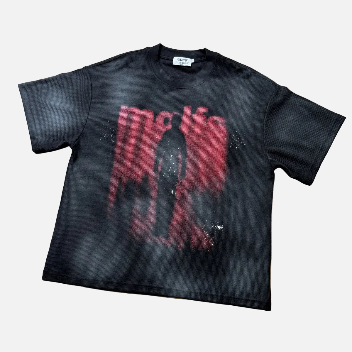 T-shirt à motif gaufré grunge