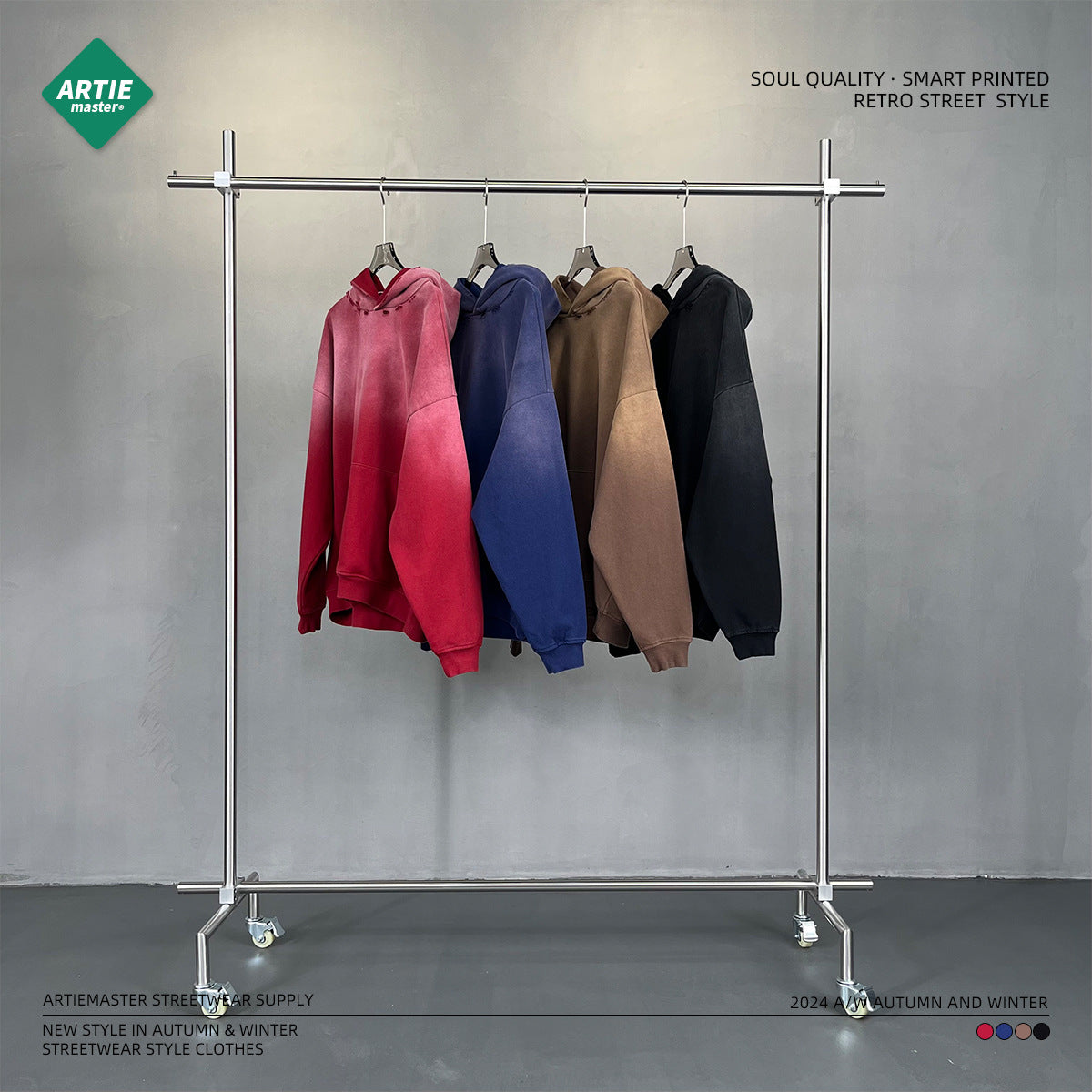 워시드 헤비 웨이트 후드 티셔츠