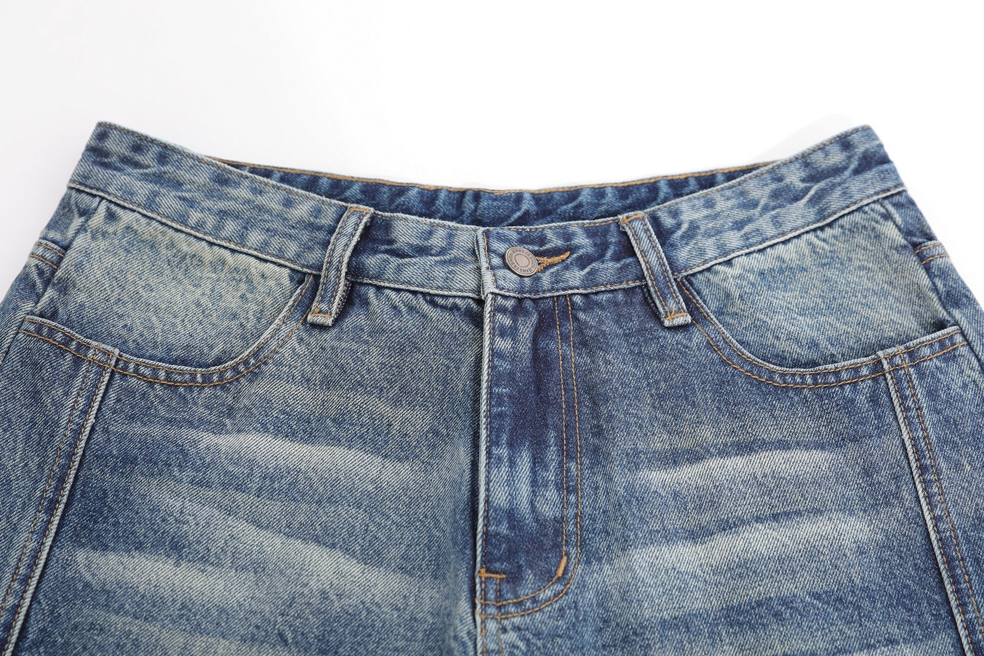 Denim Wash Wide Leg Jort