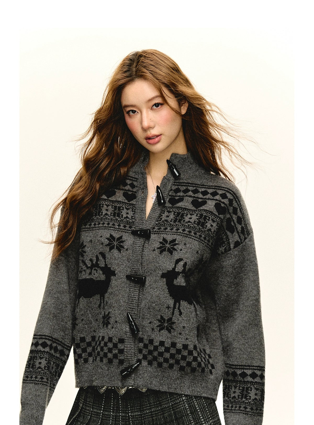 Cardigan Jacquard Vintage Fair Isle
