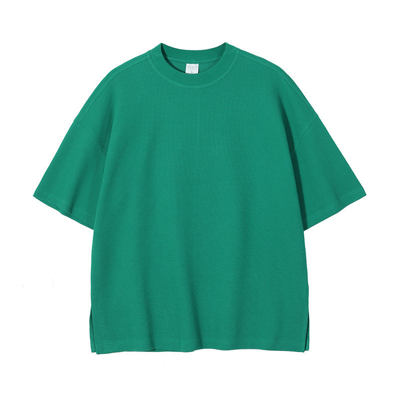 Oversize Waffle Short-sleeve T-shirt & Waffle Short Pants Setup
