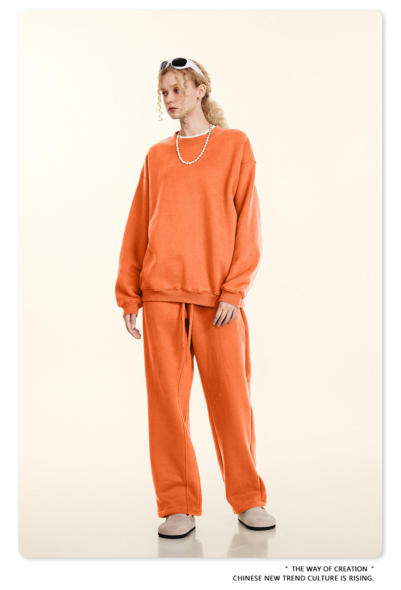 Fleece Lining Oversize Sweatshirt