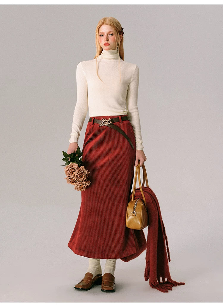 Ensemble veste zippée en velours, jupe courte plissée et jupe sirène