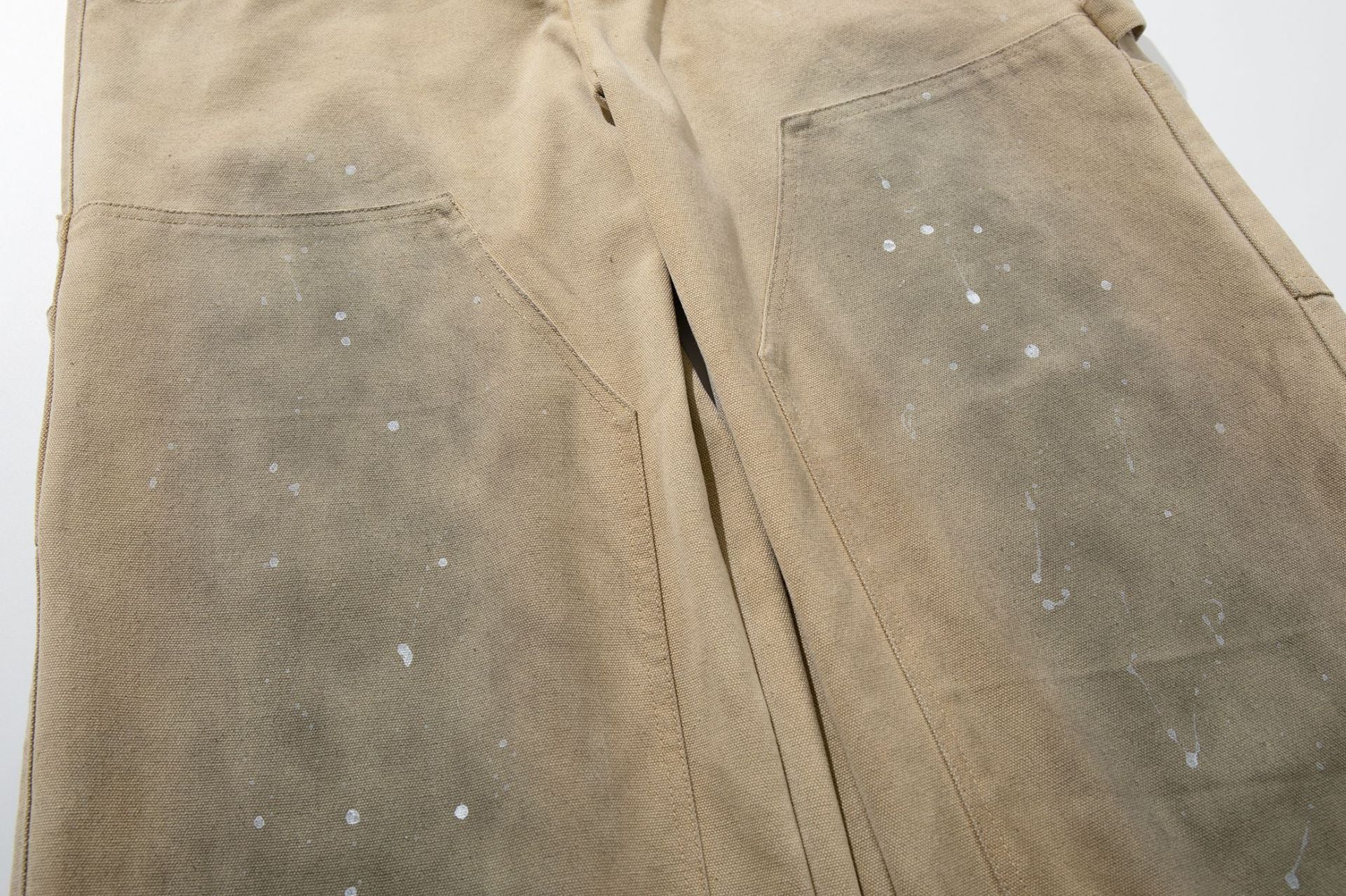 Dirty Dye Paint Splatter Wide Leg Denim Jeans