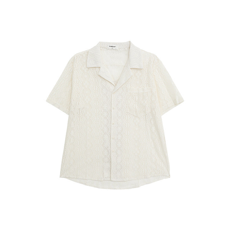 Niche Retro Jacquard Shirt