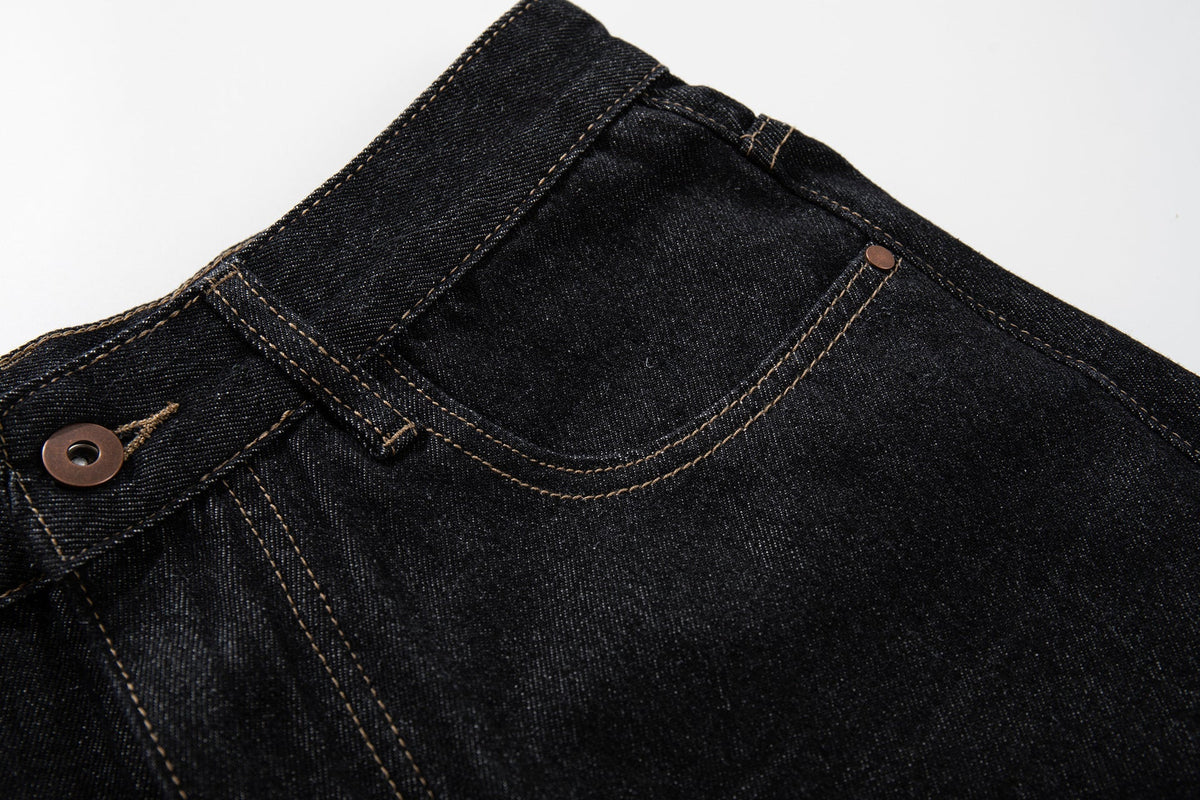 Wide Cargo Denim Jort