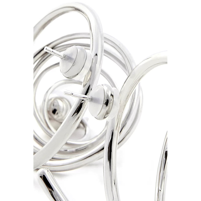 Spiral Circle Earrings