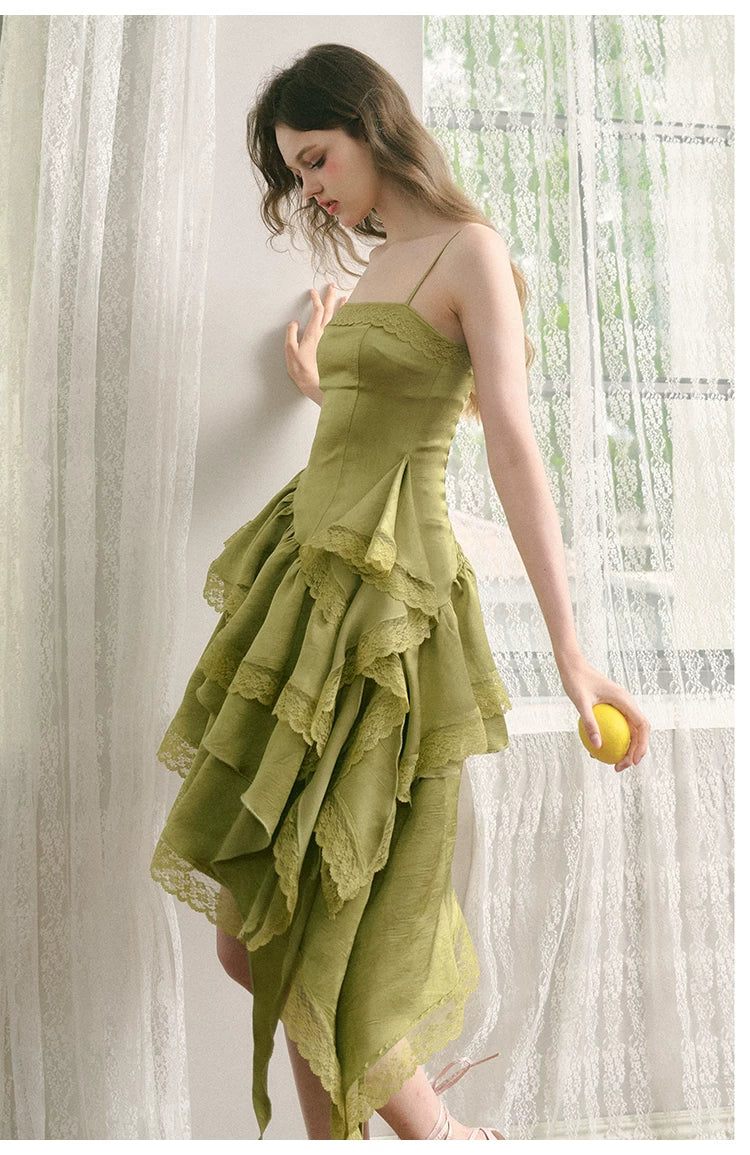 Irregular Hem Length Camisole Dress