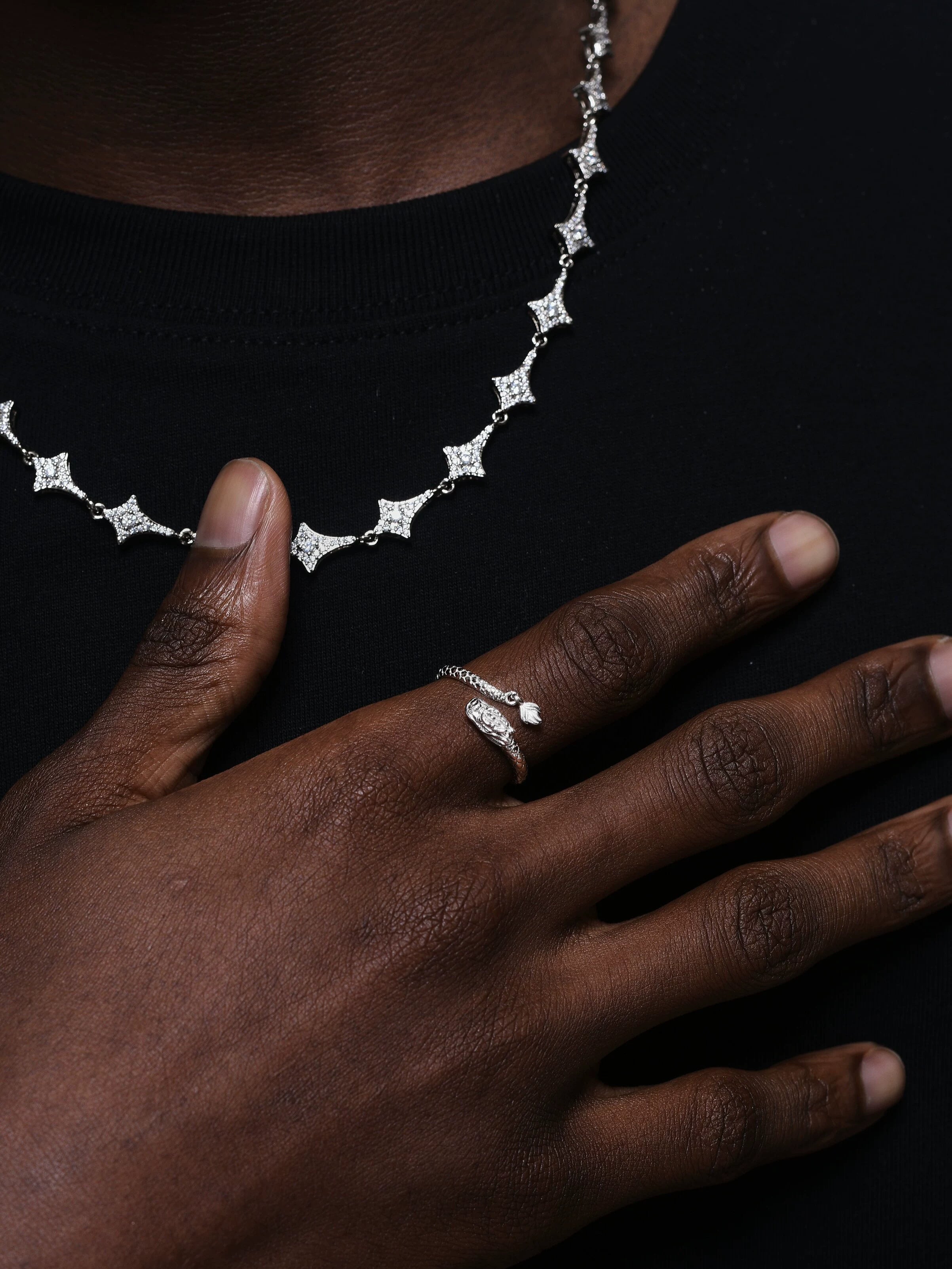 Dragon S925 Swing Tail Ring
