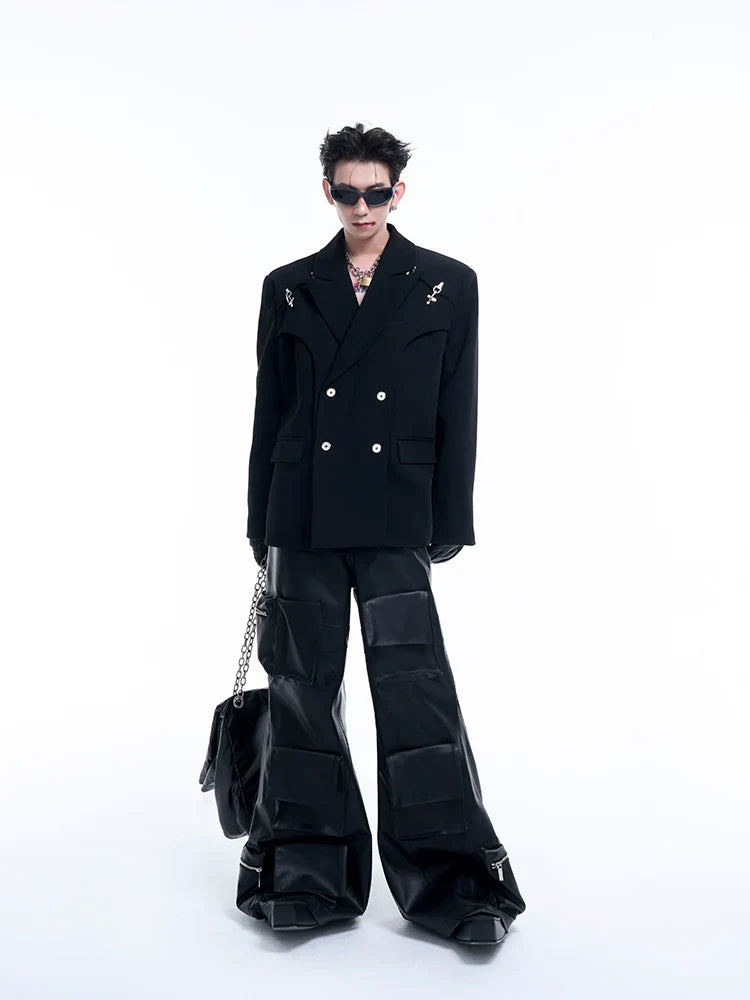 Metal Buckle Tailored Jacket
