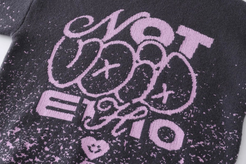 Graffiti Fade Printed Sweater