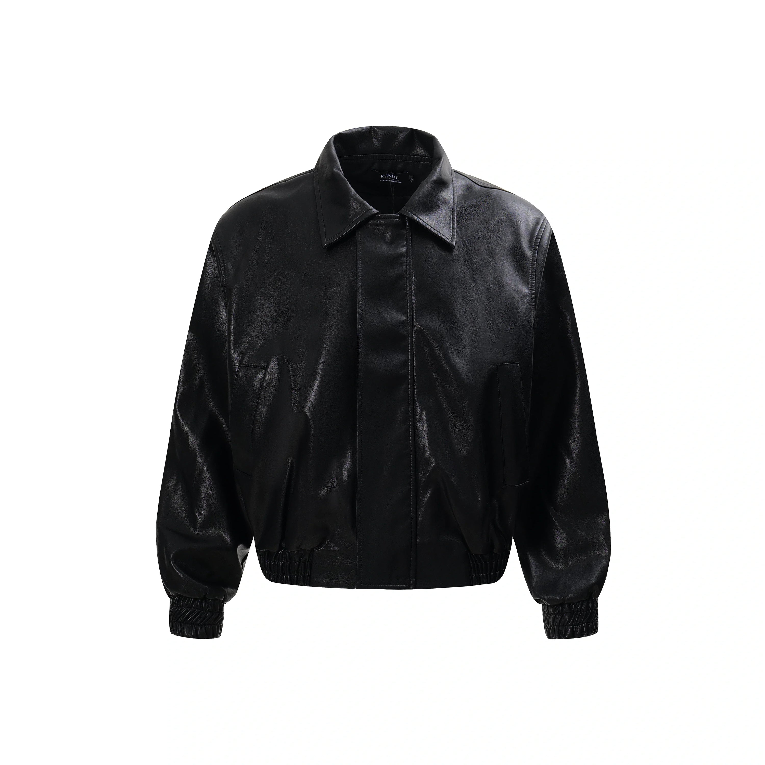 Short PU Leather Jacket
