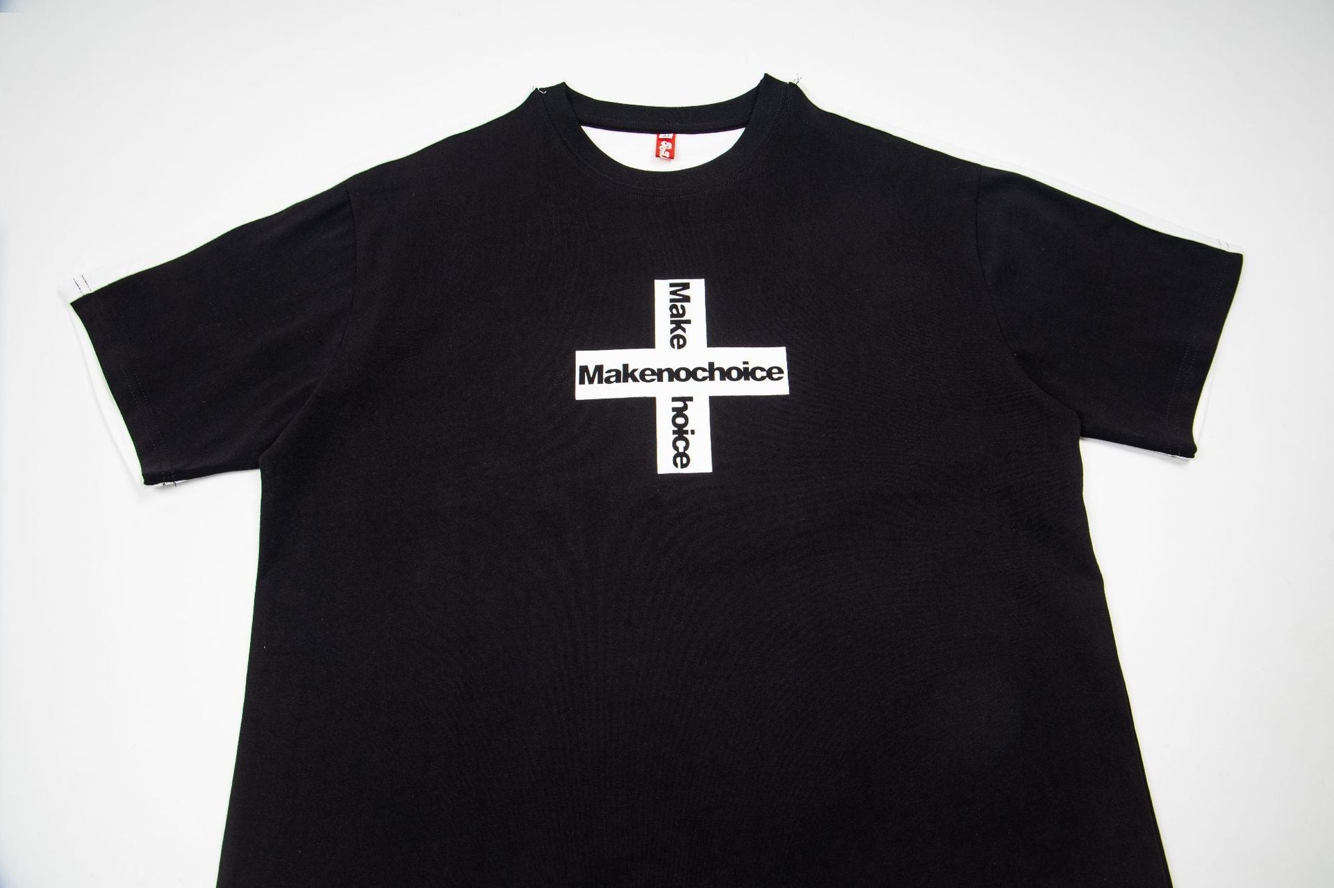 Letter Print Patchwork Oversize Short Sleeve T-Shirt