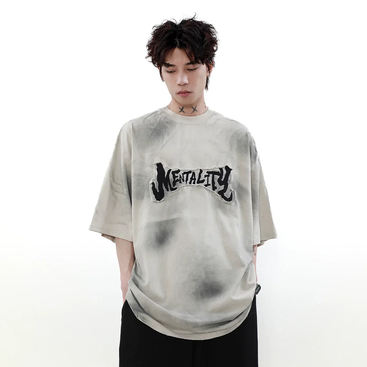 Logo Patch Oversize Short Sleeve T-Shirt