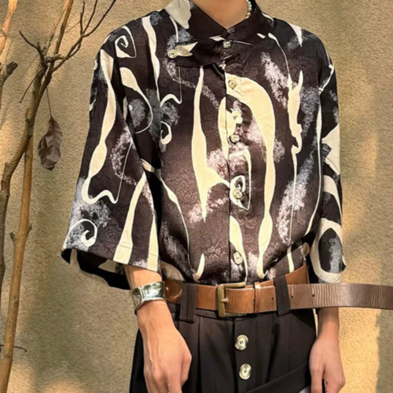 Jacquard Breathable Sun-Protection Short Sleeve Shirt