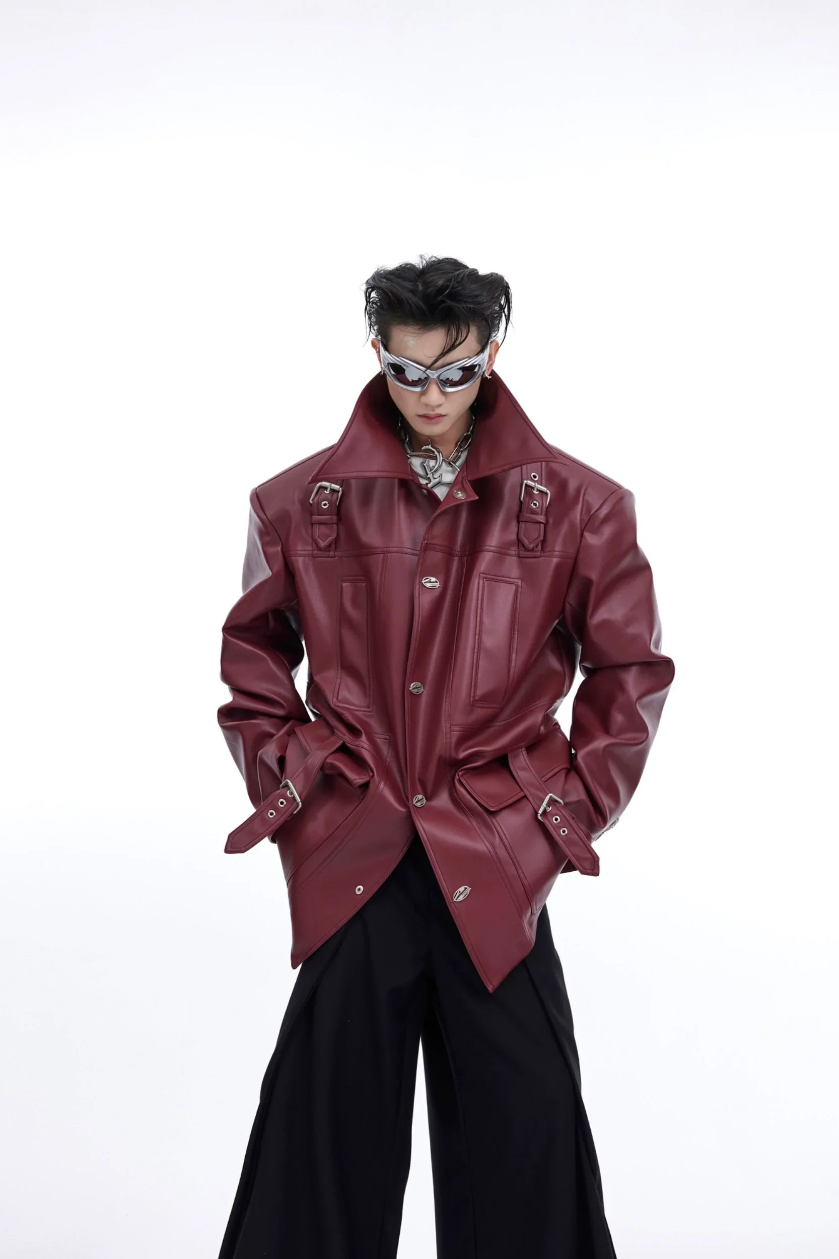 Oversize PU Leather Jacket
