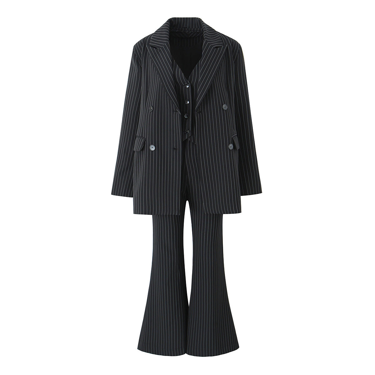 Formal Day - Bossy Style Pinstripe Blazer Pant Set