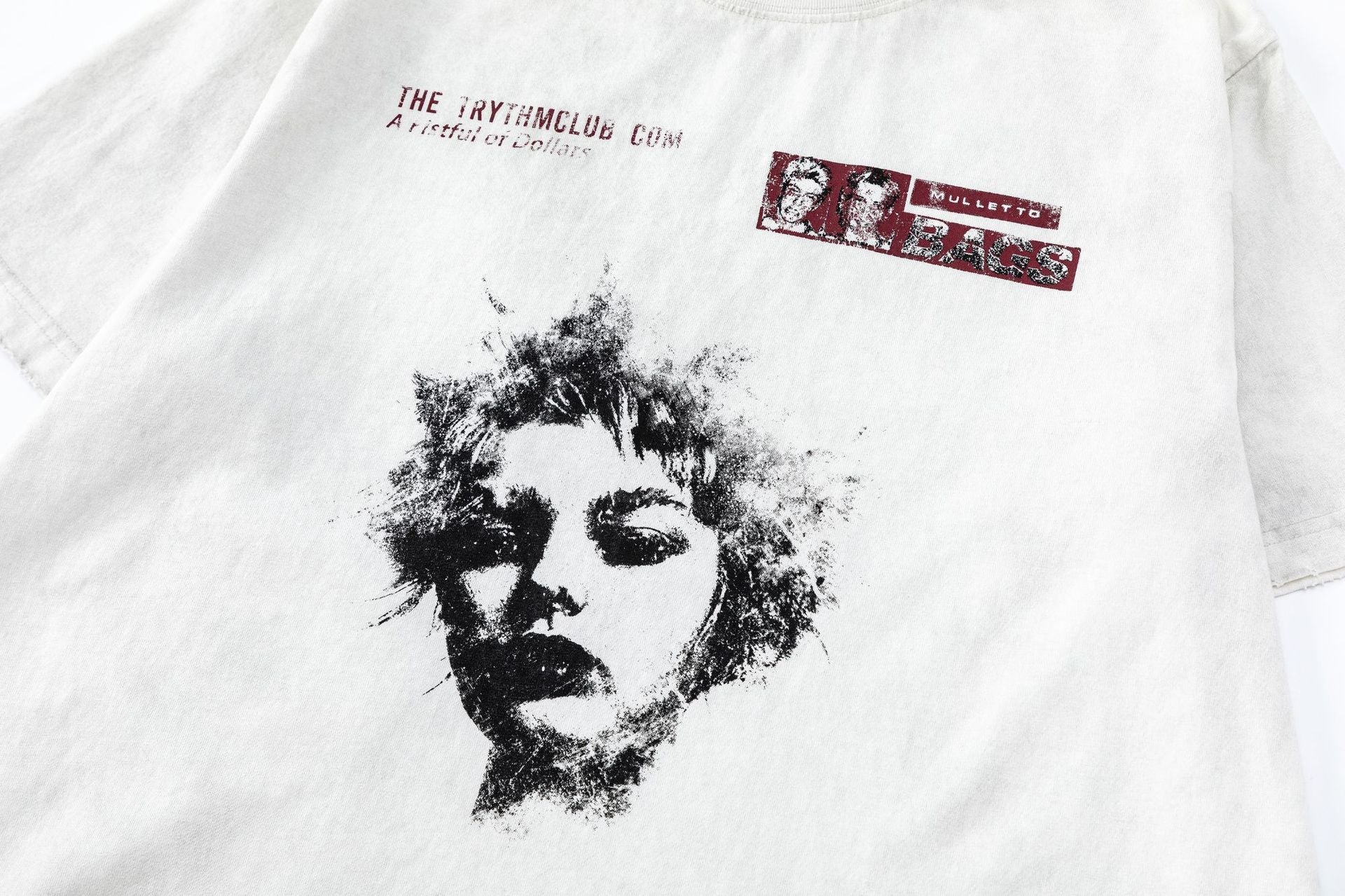Paint Portrait Print Short Sleeve T-Shirt