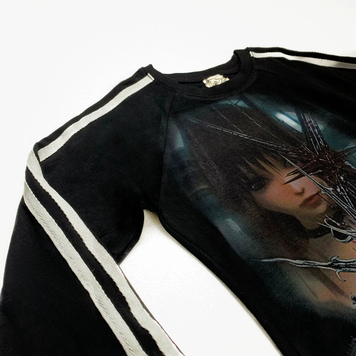 Liquid Metal Subculture Black Slim Long Sleeve T-Shirt