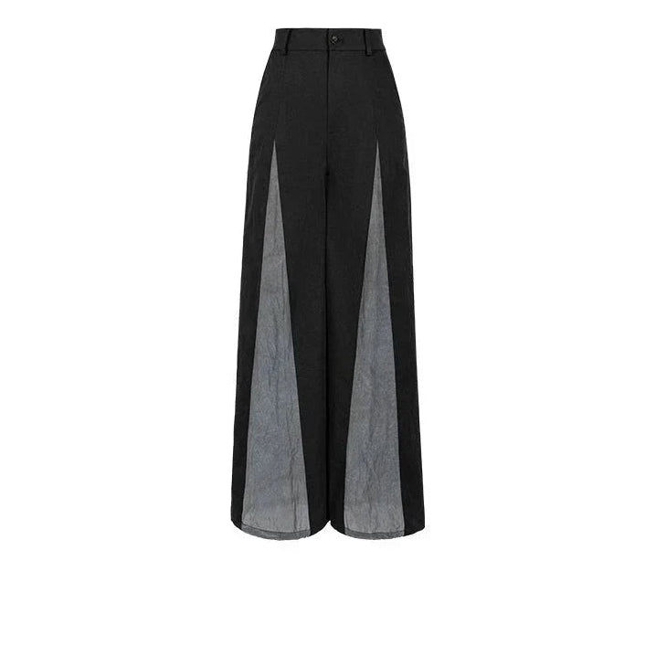 Pantalon large patchwork