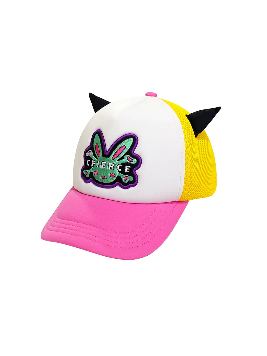 Rabbit Skull Horns Cap