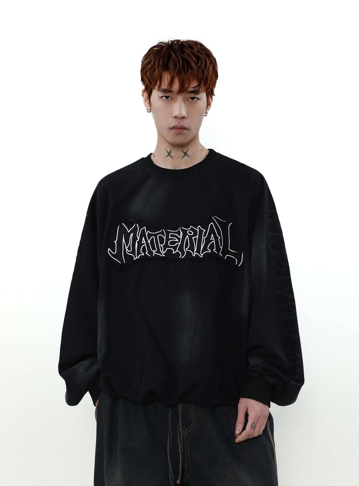 Logo Patch Oversize Sweatshirt