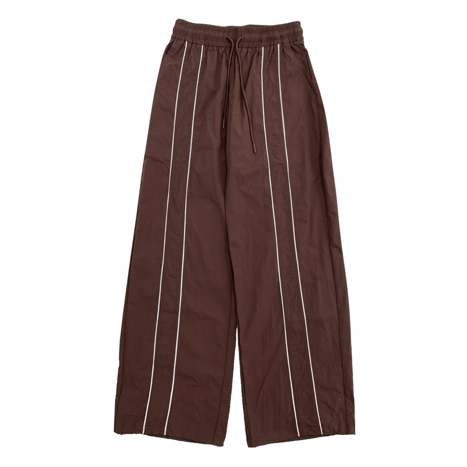 Line Detail Lightweight Quick-Dry Oversize Jacket & Wide Leg Pants Setup