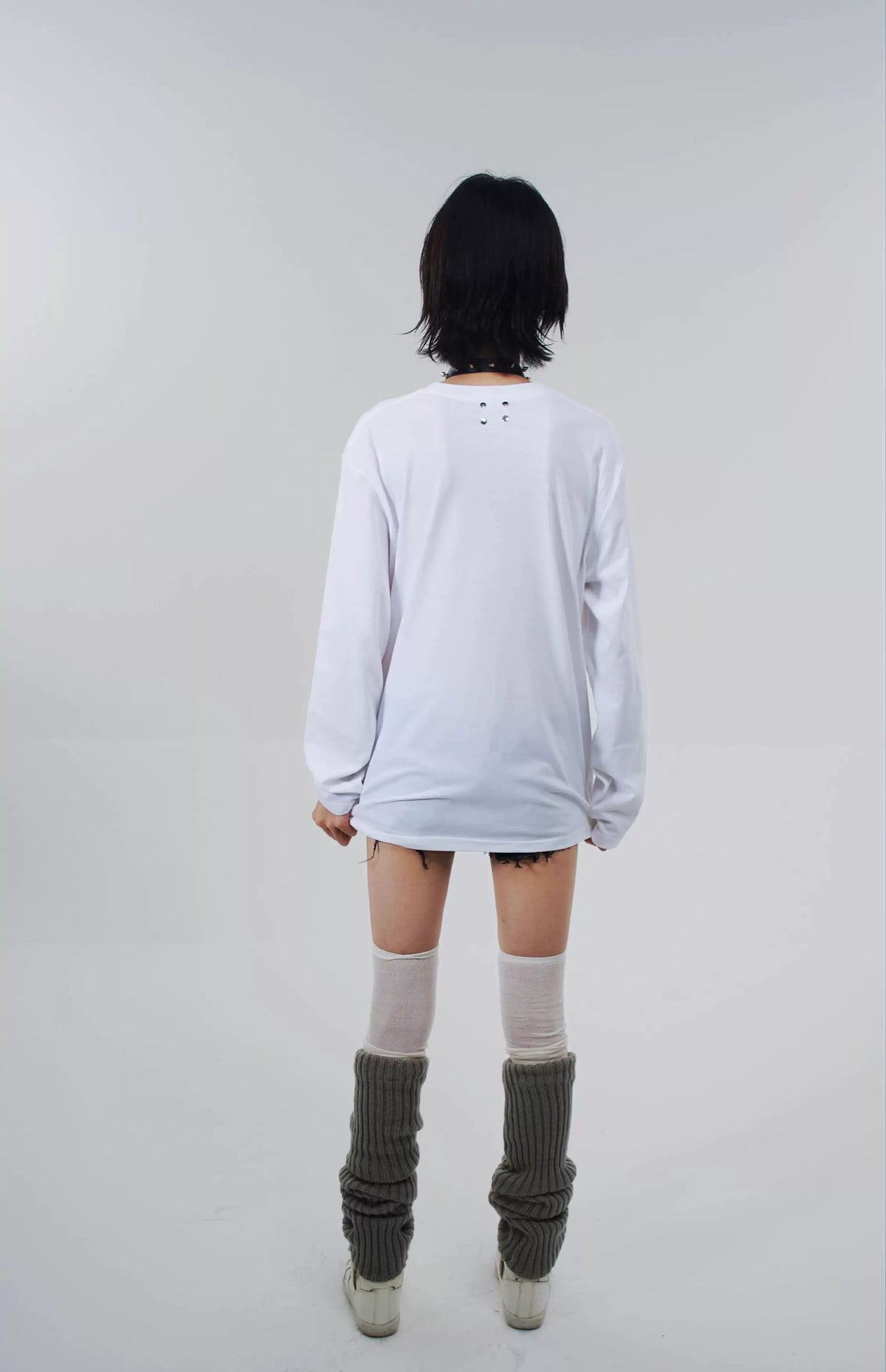 Heart Skull Print Long Sleeve T-Shirt