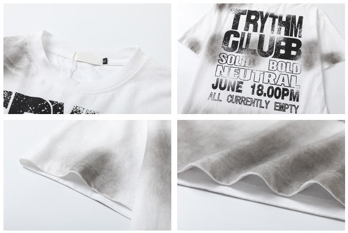Camiseta con estampado de club retro