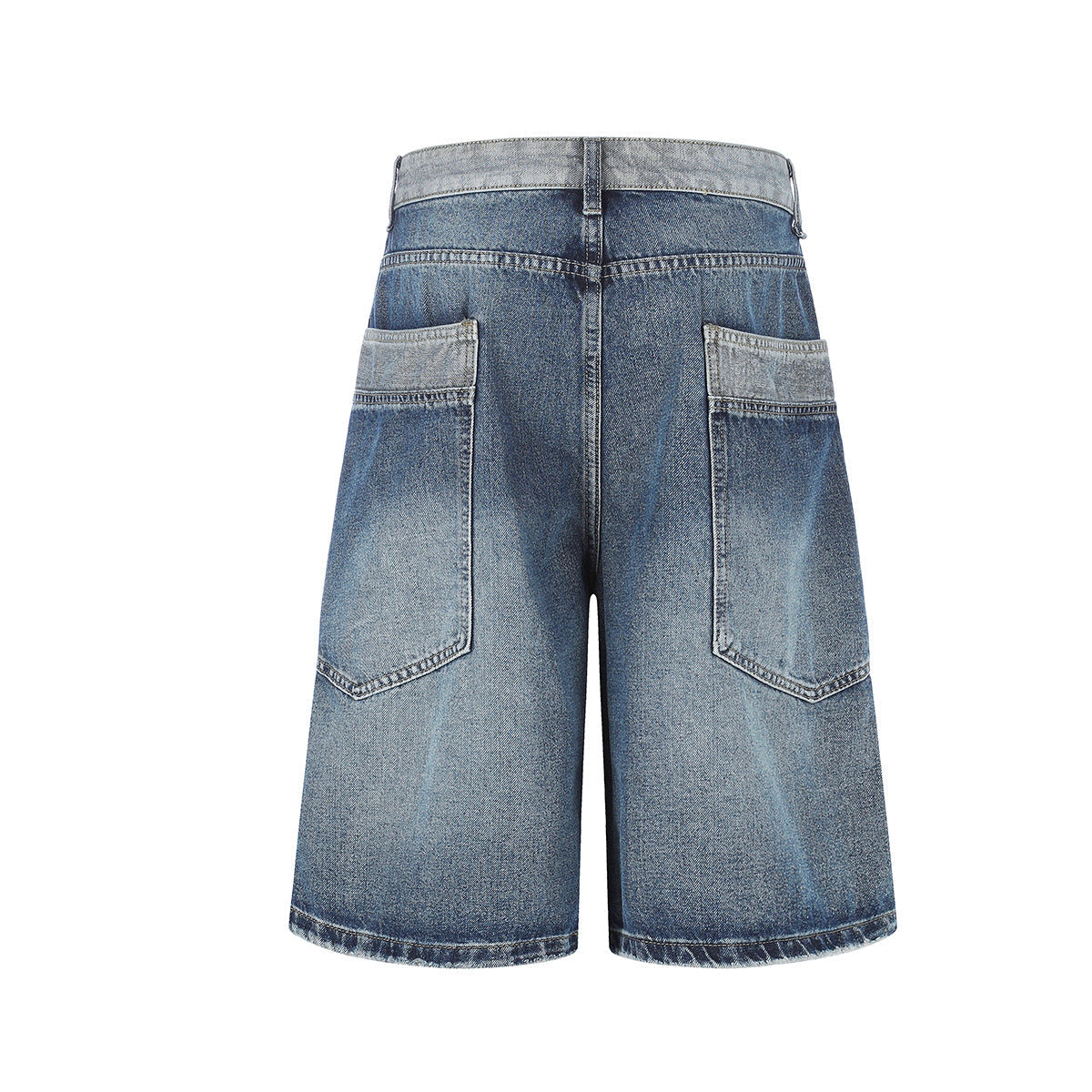 Deconstruction Patchwork Wide Leg Jort