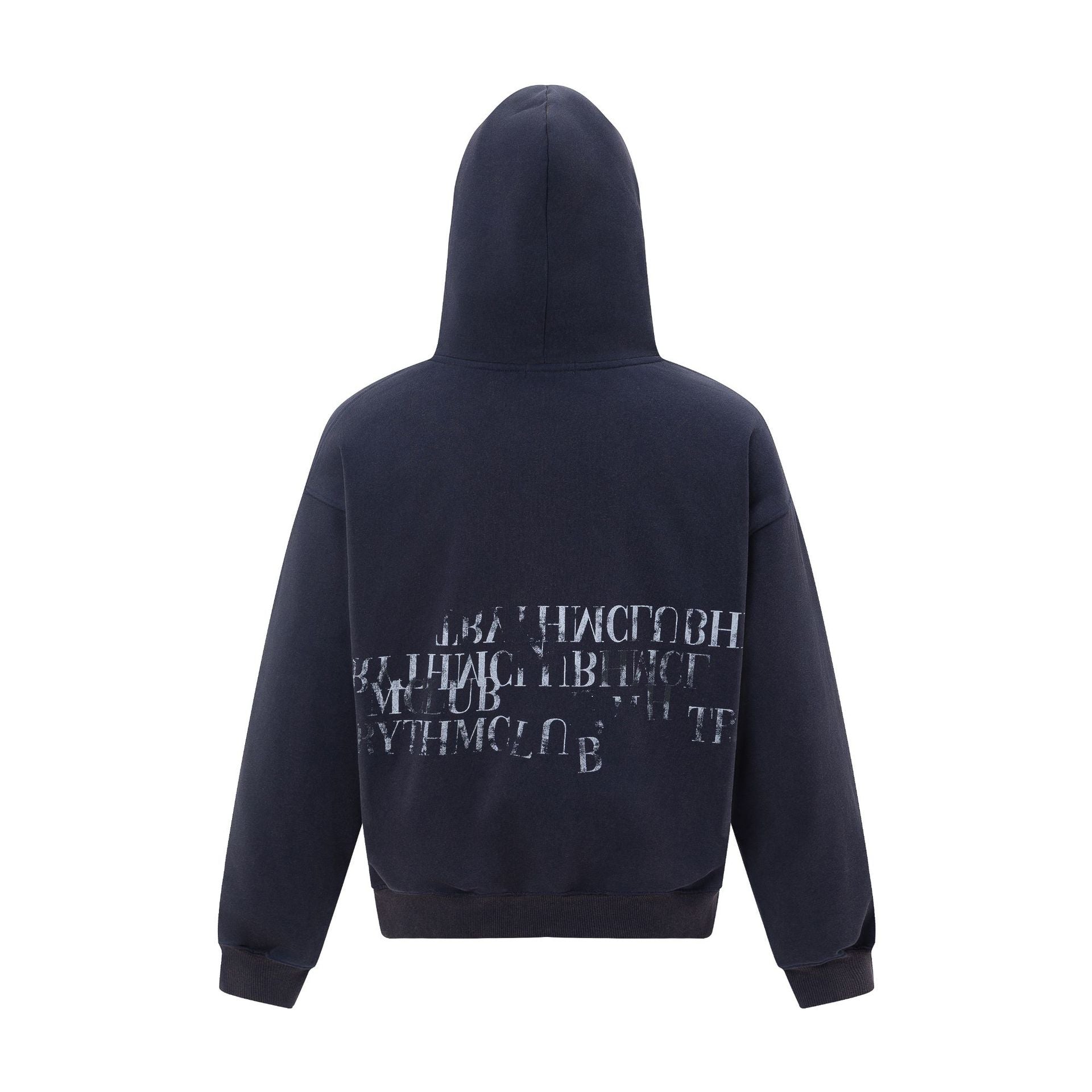Heavyweight Letter Oversize Pullover Hoodie