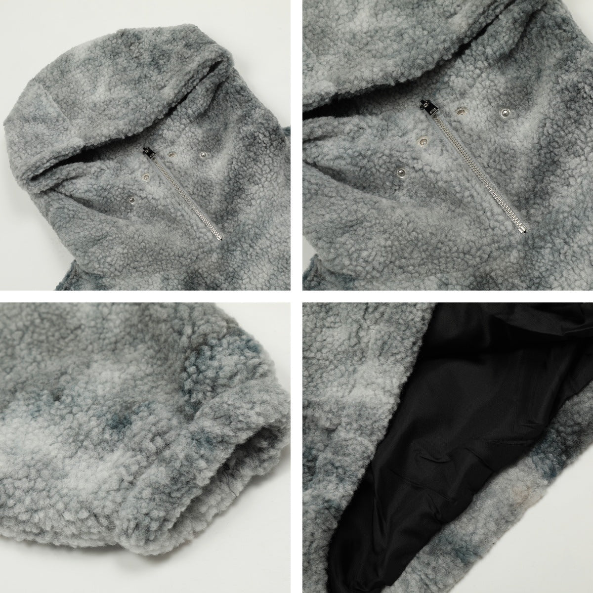 Half-Zipper Oversize Sherpa Hoodie