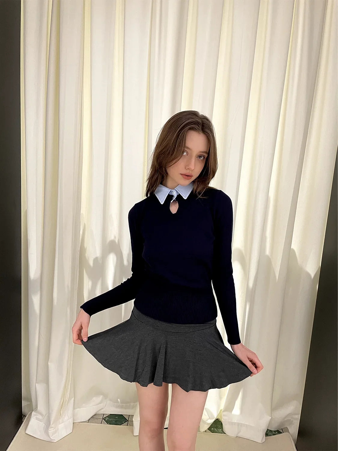 Gray skirt