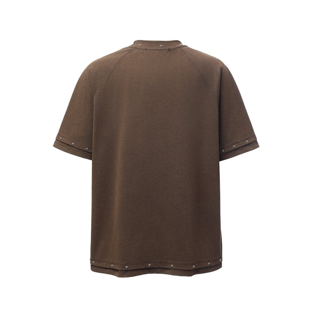 Studs Raglan Short Sleeve T-Shirt