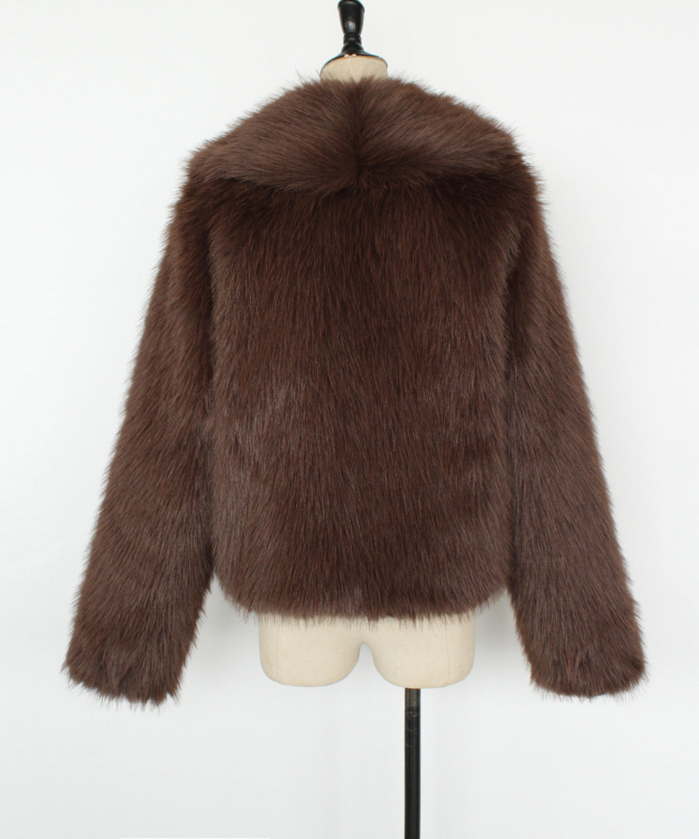 Abrigo de piel de invierno completo