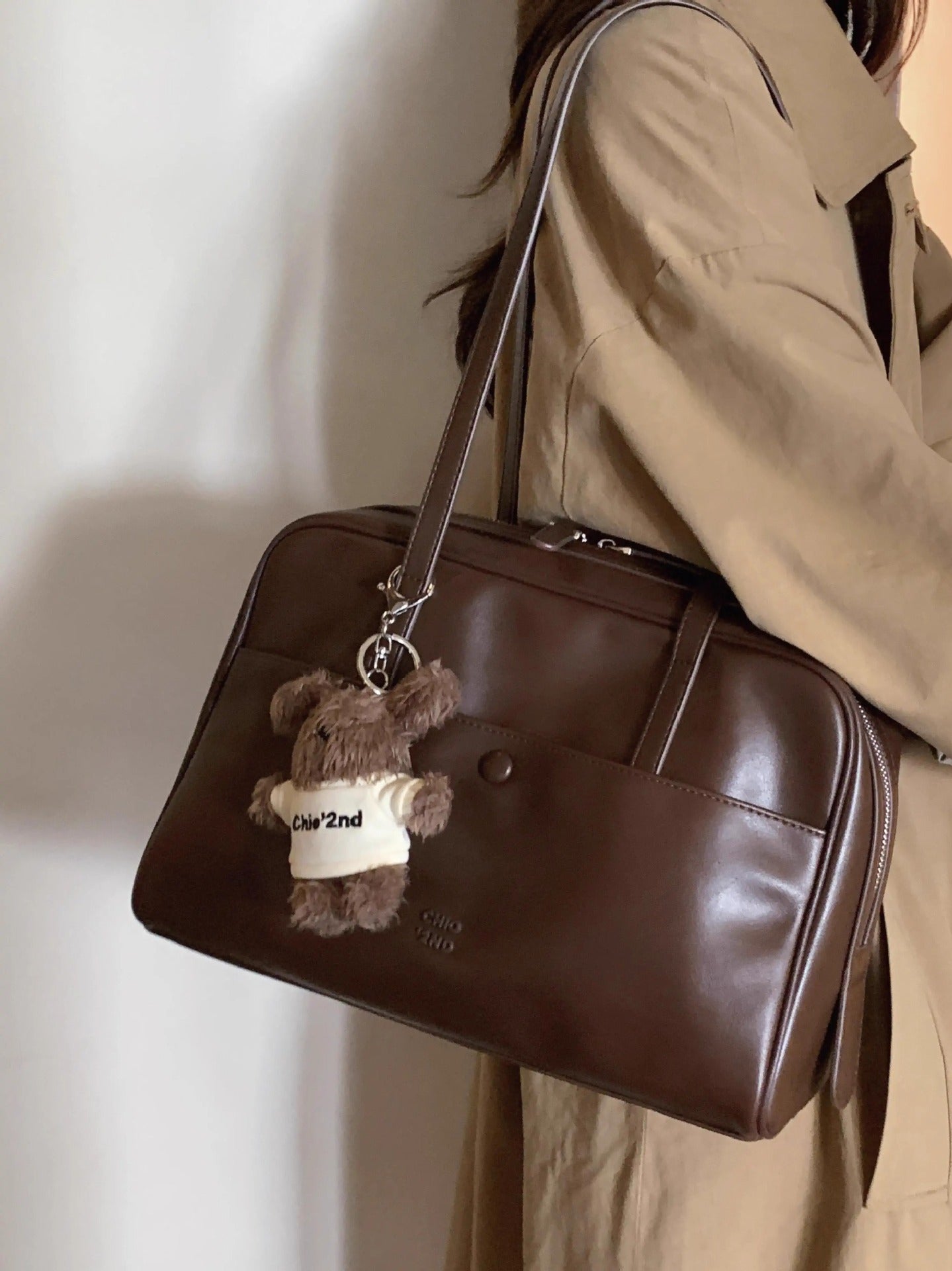 빈티지 통근용 토트백