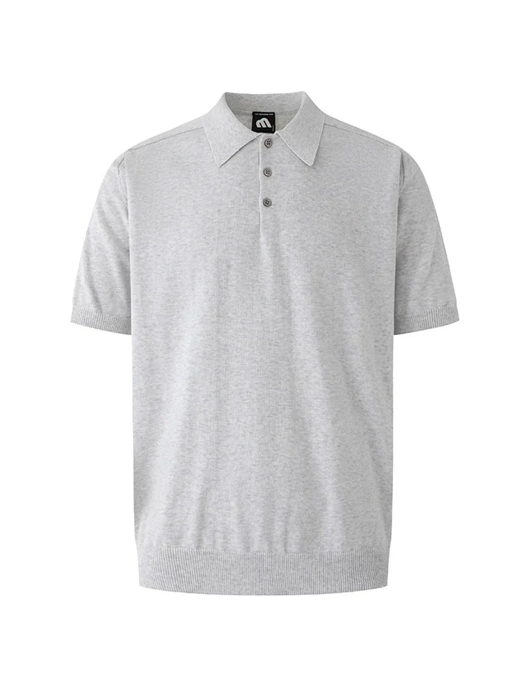 Knit Short Sleeve Polo Shirt