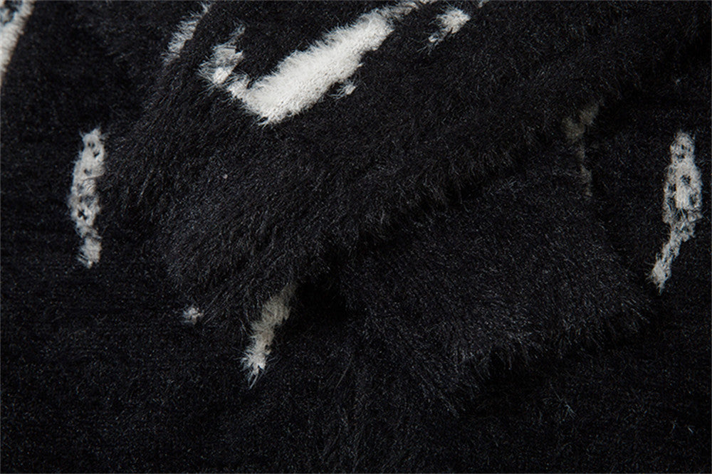 Y2K Breathable Stylish Floral Zip-Up Knit Cardigan