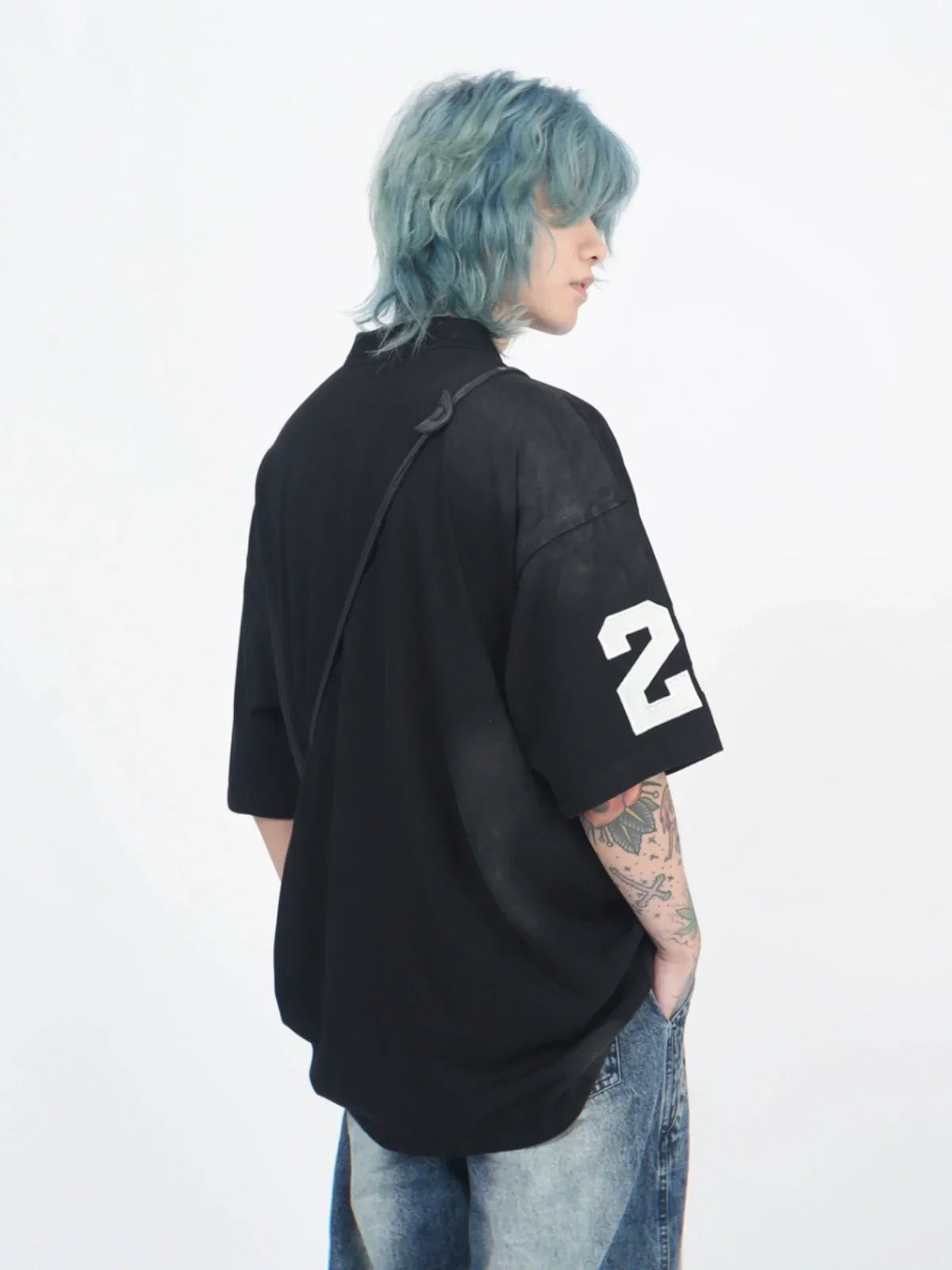 Letter Embroidery Polo Collar Casual Short Sleeve Polo Shirt