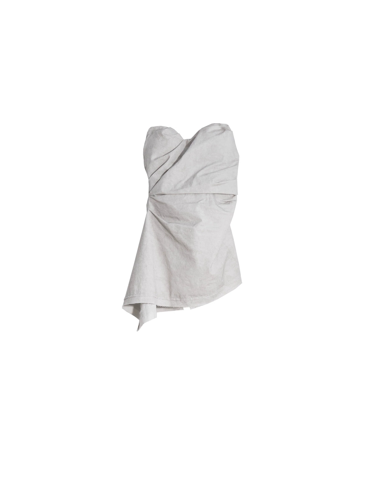 Back Zipper Pure Cotton Wrinkle Tube Top