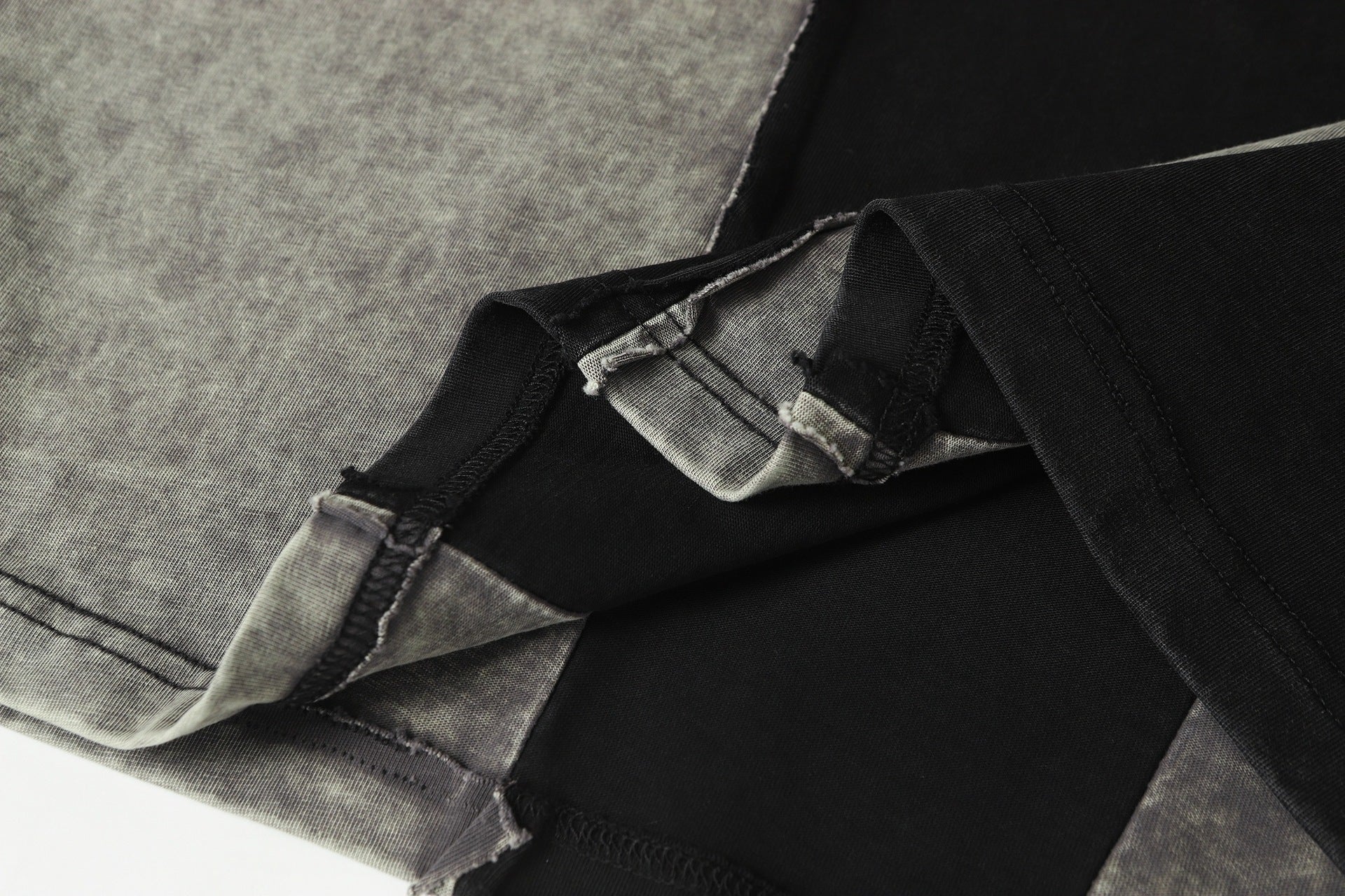 Cotton Wash Raw Edge Oversize Short Sleeve T-Shirt