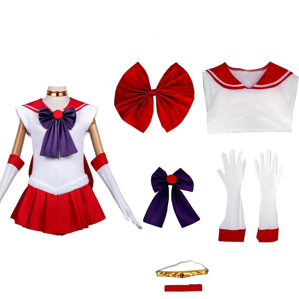 Halloween Sailor-Style Anime Cosplay Costume