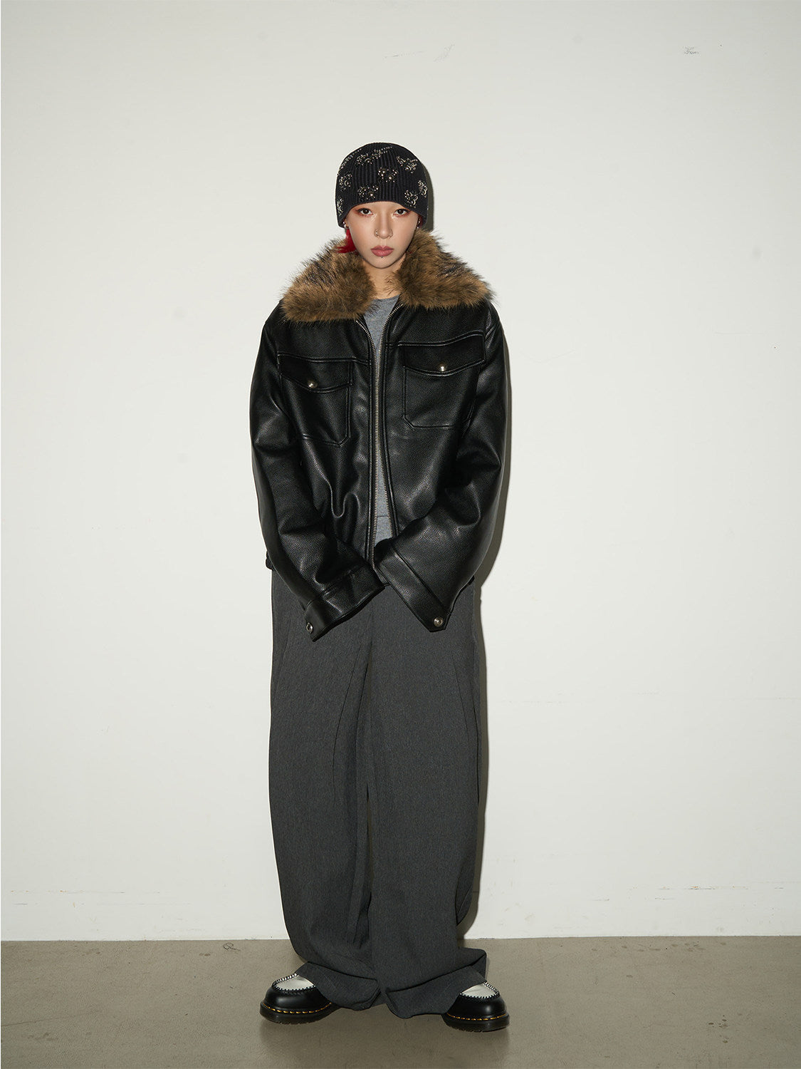 Pleats Wide Leg Pants