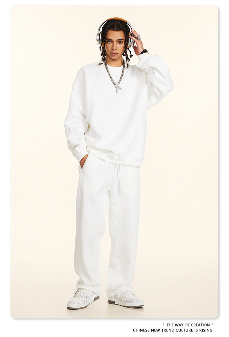 Fleece Lining Oversize Sweatshirt