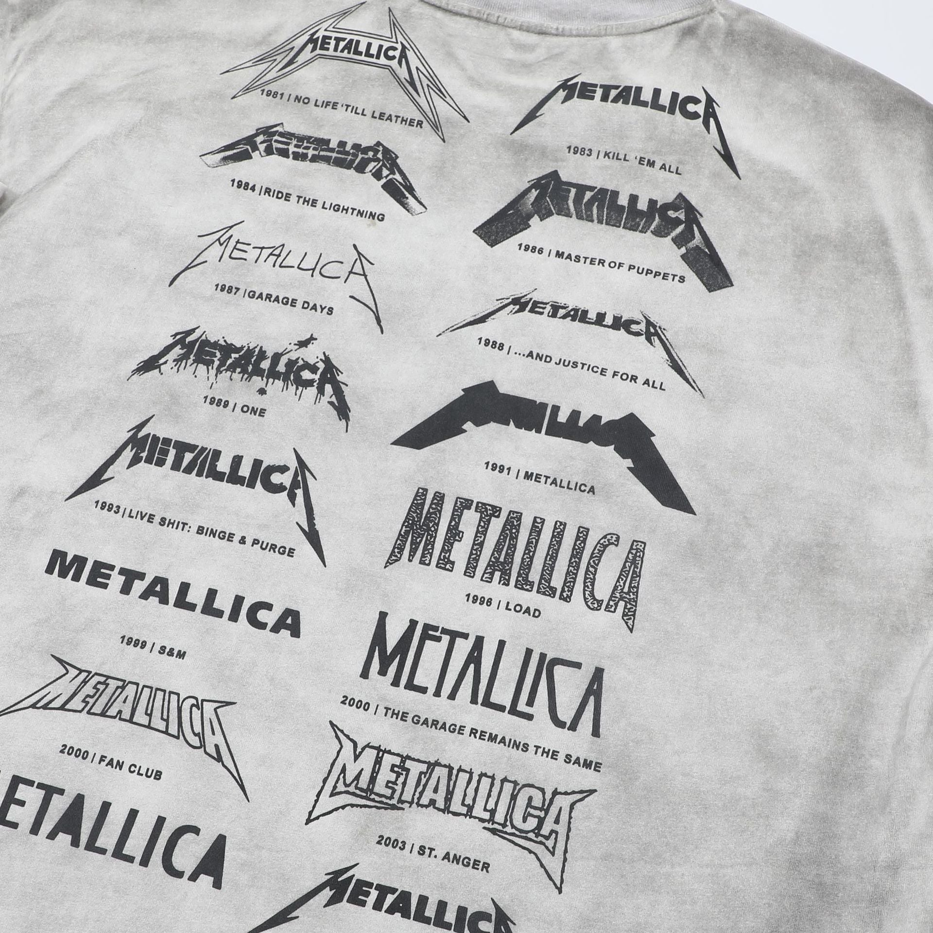 Graphic Print Stain Damage Oversize Short Sleeve T-Shirt